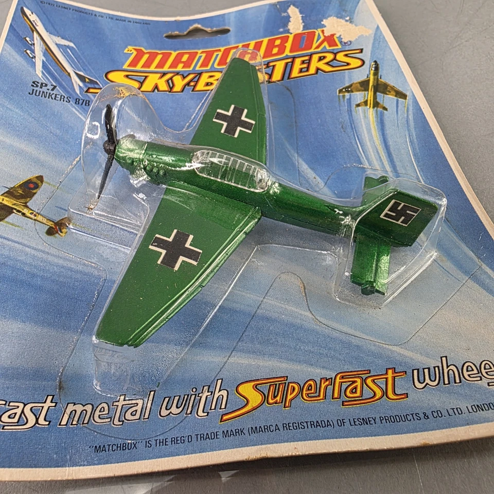 Matchbox Skybusters SP-7 JUNKERS JU87B STUKA LUFTWAFFE WW2 Fighter Diecast NEW - Image 2 of 4