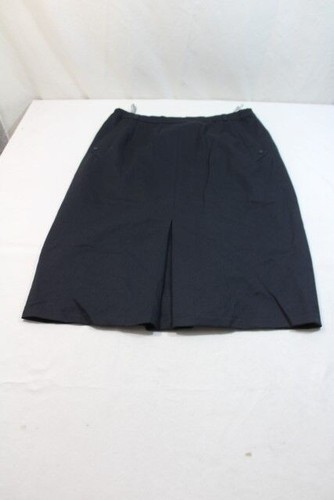 D10949 Lady S Jupe en Laine 42 Noir Bleu Unicolore Bien - Photo 1/1