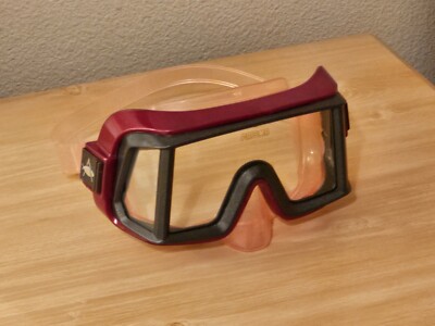 New Vintage Technisub Aqualung Prisma 3 Window Dive Mask Made In Italy 
