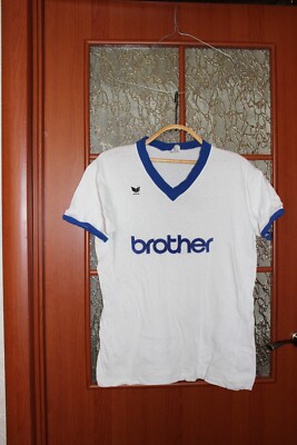 Maillot Vintage Manchester City Années 80 - Erima Blanc - Entraînement #7 - Taille L