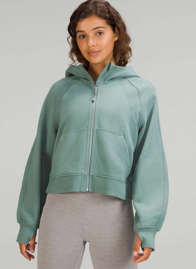 NWT Lululemon Scuba Oversized Full Zip Hoodie Tidewater Teal Size