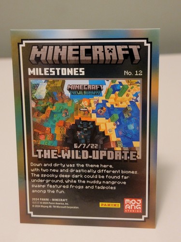 2024 Panini Minecraft Milestones The Wild Update 6/7/22 #12 SSP Case Hit - Bild 2 von 2