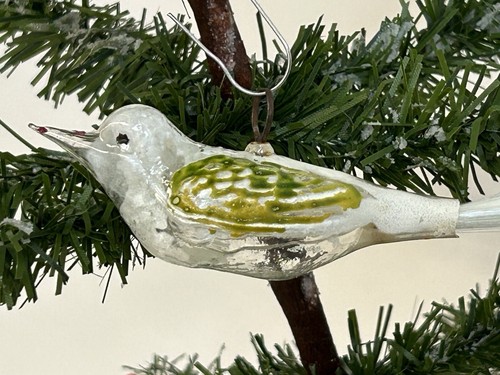 3926/24 1x alter Christbaumschmuck Weihnachtsschmuck Vogel mit Öse zum Hängen - Bild 3 von 8