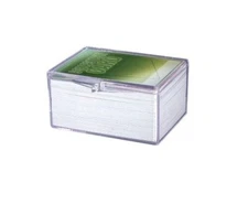 5 ULTRA PRO 100 COUNT CLEAR HINGED CARD STORAGE BOXES Case Holder Trading 24a