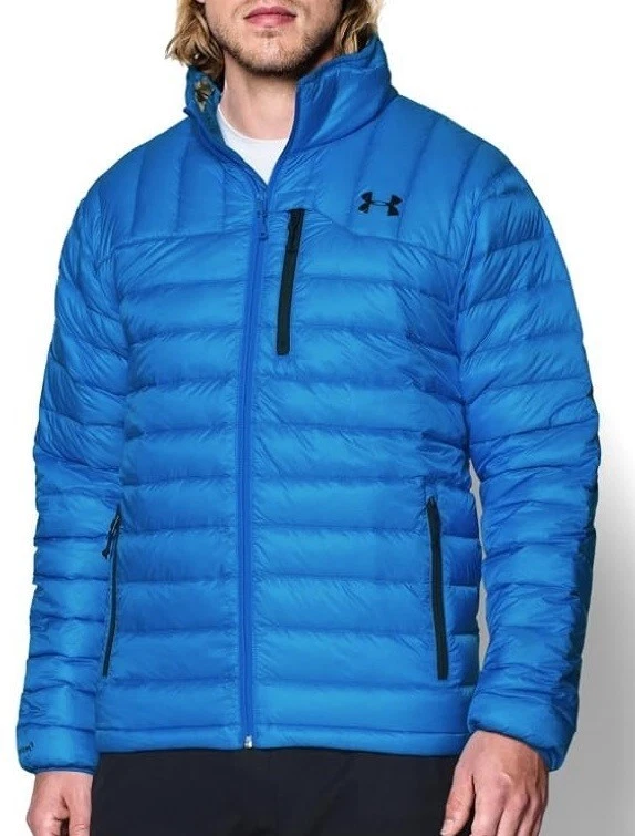 Under Armour STORM 1 Primaloft Packable Turing Down Blue Puffer Jacket Mens S