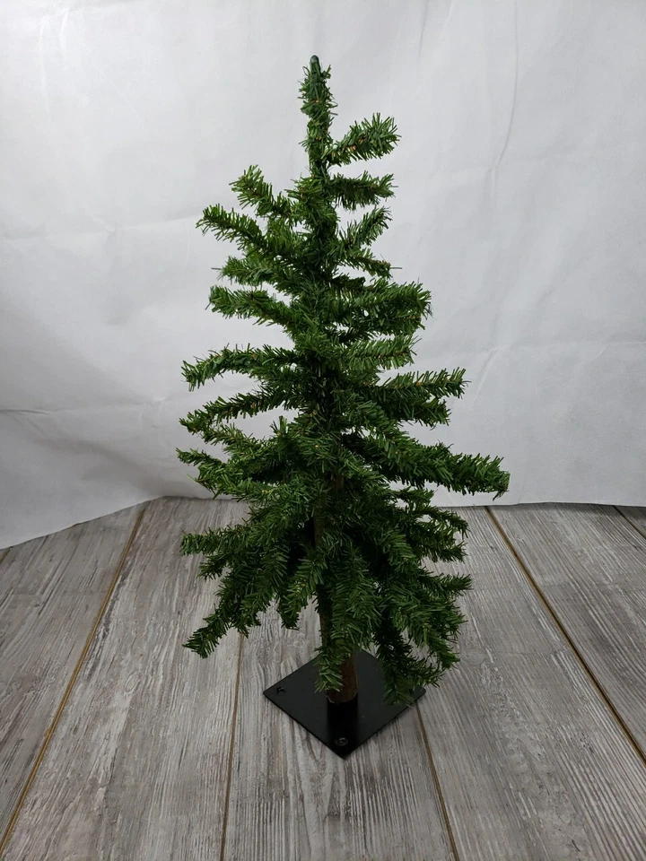 2ft Alpine Mini Christmas Tree Plate Base Adjustable Strong Branches Artificial - Image 3 of 4