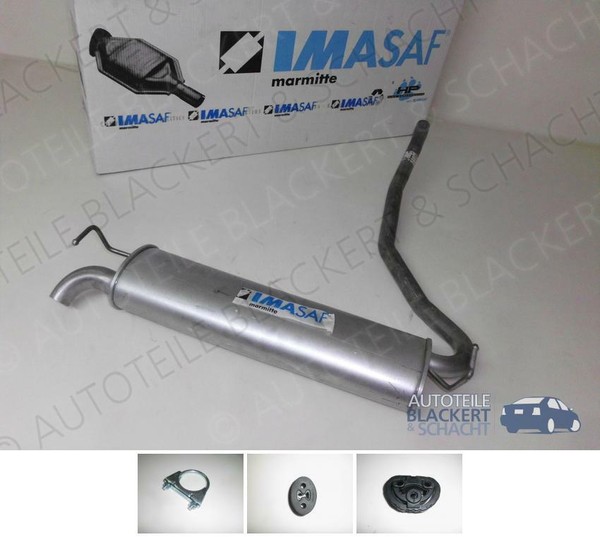 Imasaf ESD Auspuff Endtopf für Fiat Panda 1.3 Multijet 4X4 (169) 2005- + ZubehöR-image