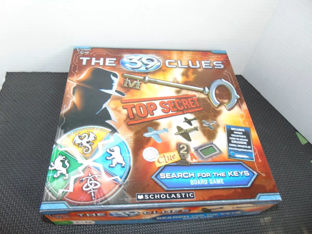 Board Game THE 39 CLUES TOP SECRET SEARCH FOR THE KEYS SCHOLASTIC