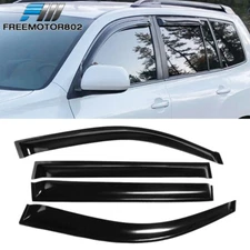Fits 08-13 Toyota Highlander Slim Style Window Visors Rain Sun Guard Deflector