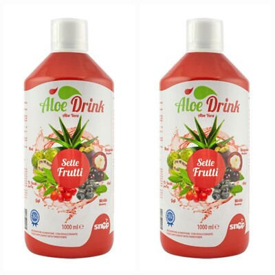 Detox 2 x ALOE DRINK 7 FRÜCHTE  , 2 Flasche 1 L/ Flasche