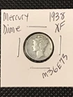 1938 Mercury Dime  XF