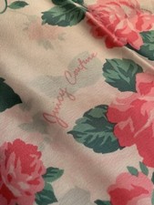 Juicy Couture Pink FLORAL Rectangle Scarf New With Tags 36 X 70 Inches