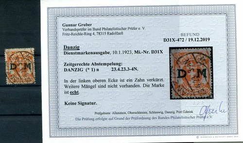 Gdansk Service 31X True Stamped BPP Befund (H2463