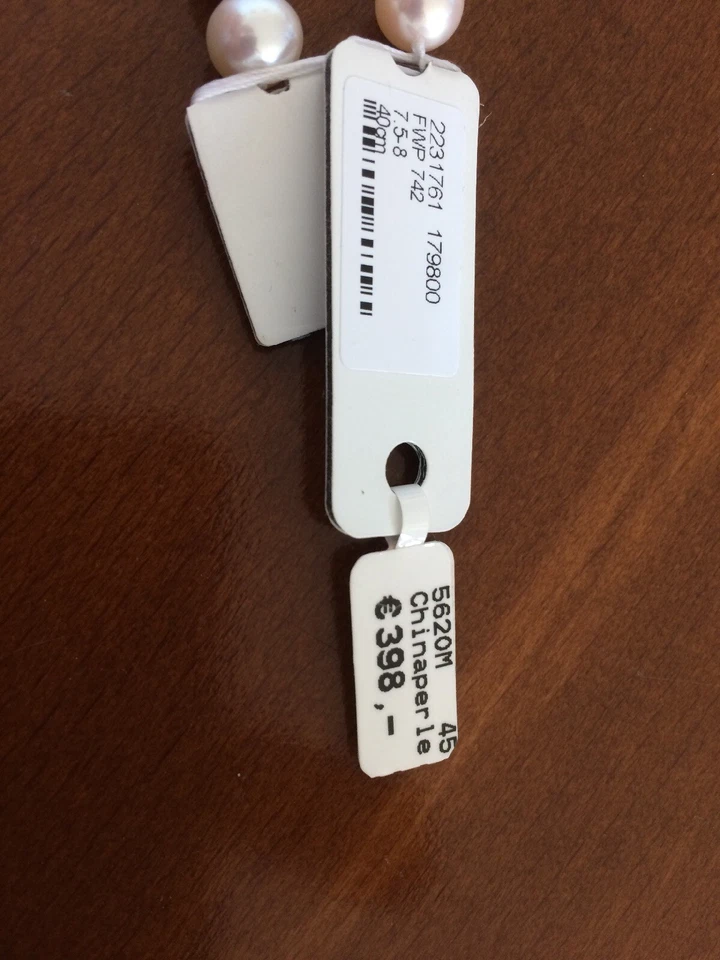 Süßwasserperlen 7-8mm - 1 Strang 53 Stück - nuderosé - Räumungsverkauf - NEU! - Bild 4 von 4