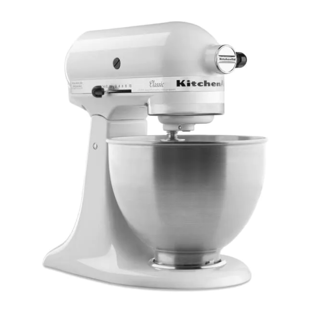 KitchenAid K455 4.5 Qt White Tilt-Head Stand Mixer - Classic Series-image
