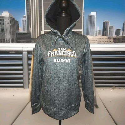 NWT! University Of San Francisco Dons Alumni Sweatshirt Hooded Green Small