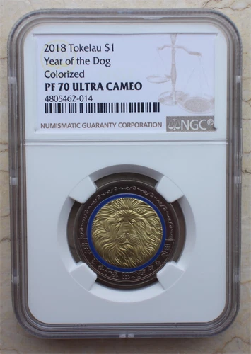 NGC PF70 Tokelau Lunar Year Series Coin - Dog