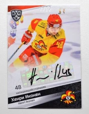 2021 Sereal KHL Autograph Collection #AUT-015 Henri Ikonen 07/12