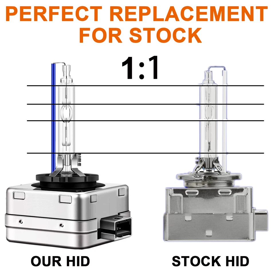 2 Pack D1S D1C 8000K Ice Blue 66140 66144 85410 85415 HID Xenon Headlight Bulbs - Image 4 of 4