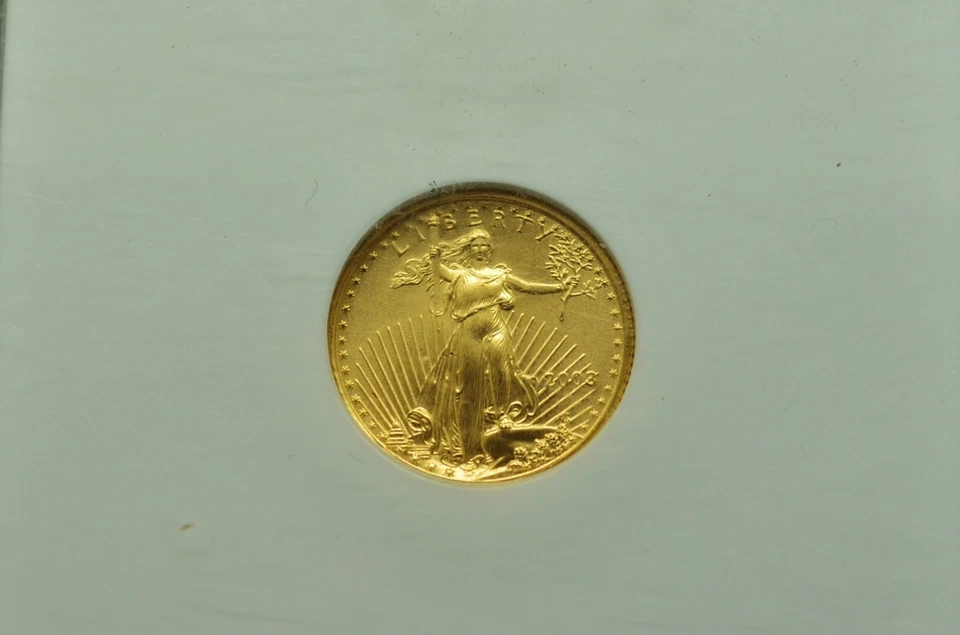 American Eagle 2003 $5 dorado NGC MS69 Foto 2 de 4