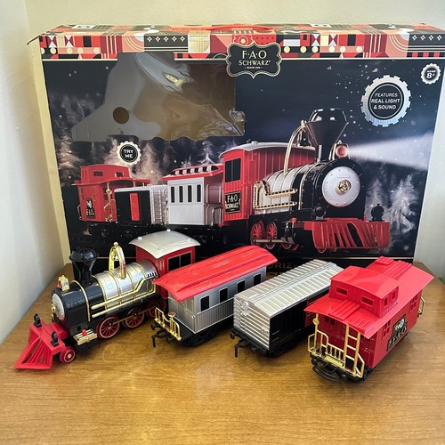 F.A.O Schwarz 30 Piece Motorized Train Set 18ft Of Track w/ Light & Sound - 第 5/6 張圖片