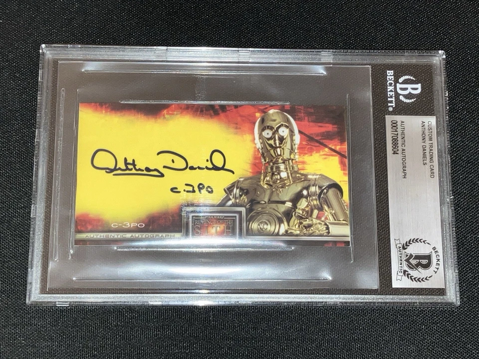 1999 Custom Card Widevision Star Wars: Signed Autograph by Anthony Daniels C-3PO - Image 2 of 3