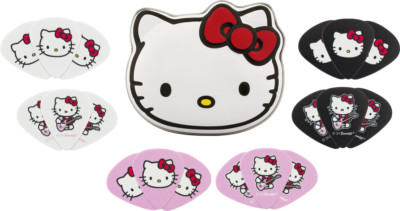 FENDER X HELLO KITTY 18-PACK PICK TIN - MEDIUM GUITAR PICKS 198-0351-056 NEW