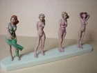 O SCALE  1/43 FIGURES  SET 104  PRETTY GIRLS  VROOM  PAINTED  NOREV  MINICHAMPS