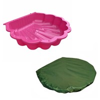 Sand Wassermuschel Sandkasten Sandmuschel Babypool Planschbecken Mit Abdeckung