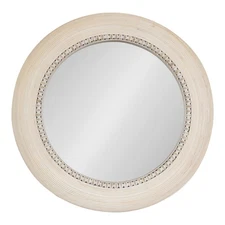 Kate and Laurel Jonesport Chunky Decorative Round Mirror, 26 Inch Diameter