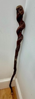 Antique Natural Irish Shillelagh authentic walking stick Blackthorn cane