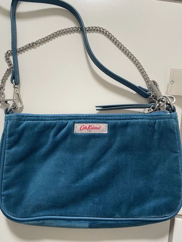 HALF PRICE Cath Kidston 3 Way Cotton Velvet  Demi Bag New With Tags Teal - Image 3 of 4