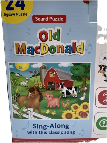 Sound Puzzle Old MacDonald Sing Along preisgekrönt 24 Teile Alter 3+ versiegelt - Bild 3 von 5
