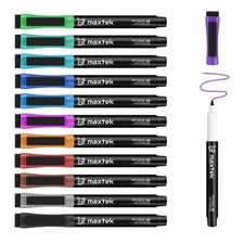 Magnetic Dry Erase Markers Ultra Fine Tip, 0.7mm Extra Fine Point Thin Dry Er...