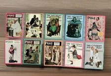 1993 Comic Images Norman Rockwell The Post Collector Trading Cards Set of 10