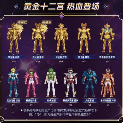 BLOKEES Saint Seiya Galaxy Version 04 GoldZodiac Blind Box