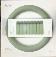 Bala Home Gym-Dumbbell Ring & Bangles Wrist/Ankle Weights 1 lb Each in green New