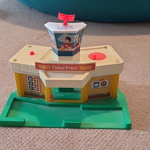 Fisher-Price Little People Airport Vintage Playset 1970s Ages 3-7 Years