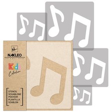 KIDS Reusable Plastic Stencils 5 pcs // NOTE