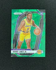 2024-25 Panini Prizm Green Ice #243 Bronny James Jr. RC Rookie Lakers FR28