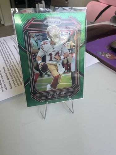 2022 Panini Prizm #353 Green Prizm Rookie RC Brock Purdy