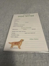 Notes For The Dog Sitter Notepad