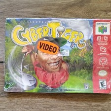 Nintendo 64 CyberTiger Golf Game Cartridge Tested Authentic 1996
