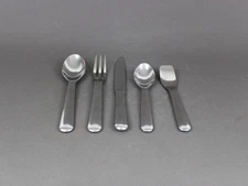 ERCUIS flatware set for 2, Vintage 2000s, Series Palace, French modern design