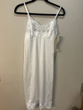 VTG Deadstock Wondermaid Slip Dress White Lace Size 32 | 70s/80s NWT USA