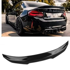Rear Trunk Spoiler Kit For BMW 2 Series F22 F87 M2 Coupe 2014-2021 PSM Style BLK