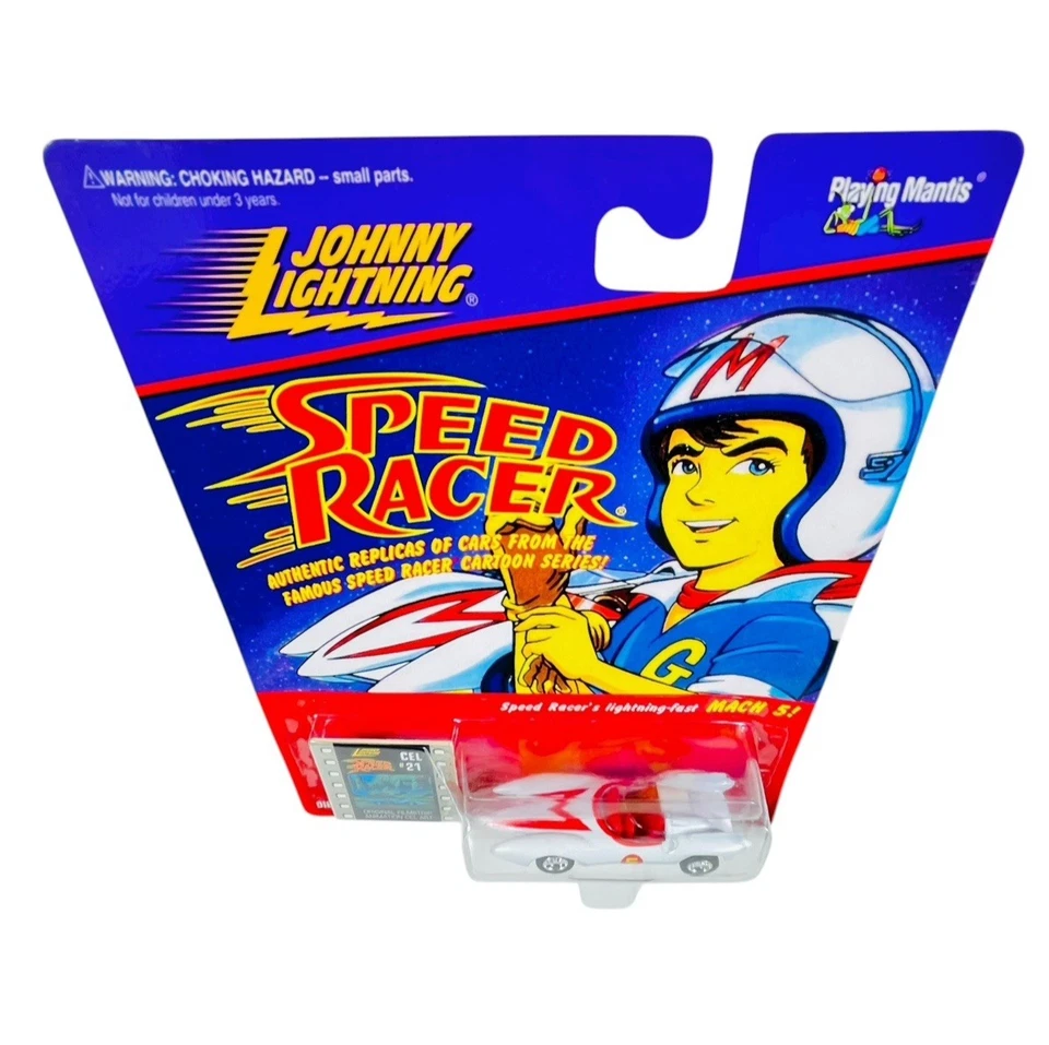 Johnny Lightning 4-Car Speed Racer Set ~ 1997 1:64 Die Cast #351-00 - Image 4 of 4