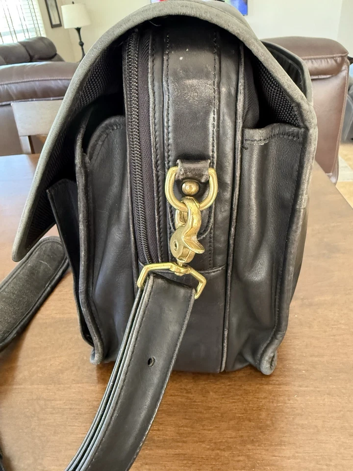 Vintage COACH Leather Briefcase – Style No. 173-0562 –Black Glove-Tanned Leather - Image 2 of 4