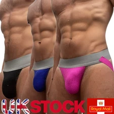 Jockmail Mens Underwear Jockstrap Gym Jock strap With Grey Branded Waistband