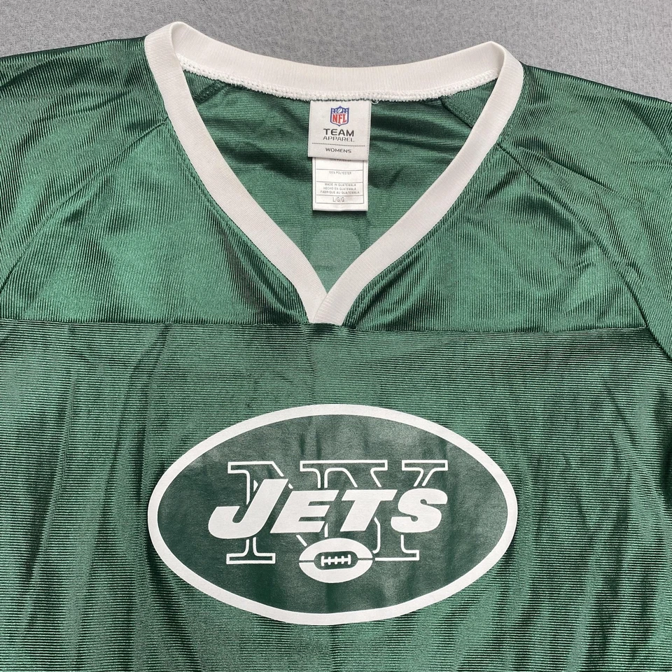 Camiseta de los New York Jets para mujer grande de fútbol americano de la NFL Mark Sánchez #6 ropa del equipo Foto 2 de 4